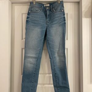 Madewell, high waist, skinny crop denim